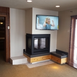 condo fireplace remodel