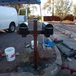New Mailboxes Install