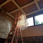 Chandelier installation