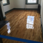 Frat room floors finished
