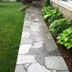 Flagstone walkway