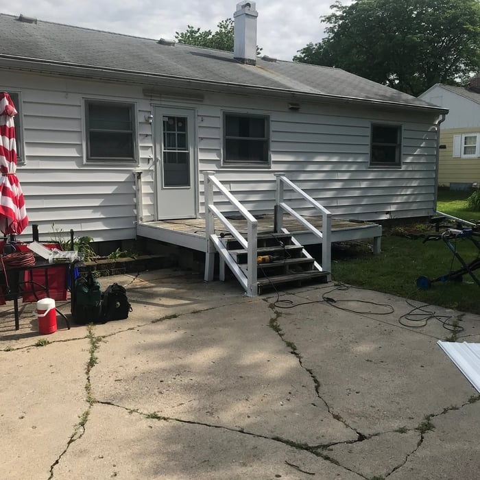Porch Rebuild with Roof Addition