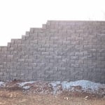 Residential retaining wall