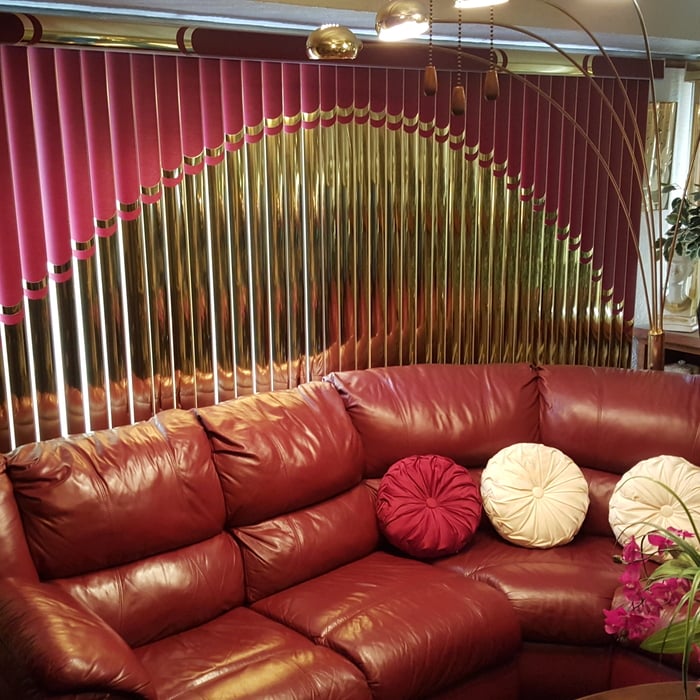 Arch Burgundy and Mirror Gold