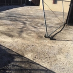 Existing chain link gate