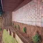 wall and pavers