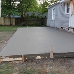 concrete driveway