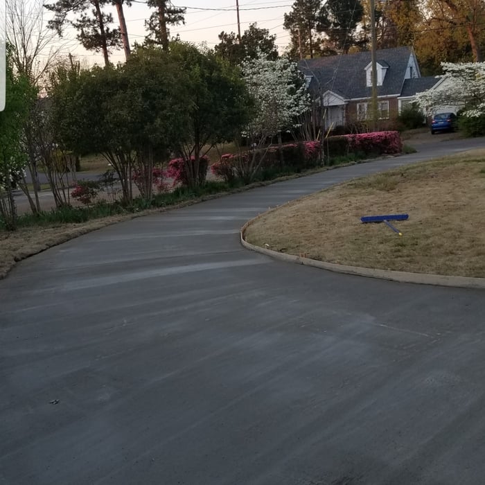 concrete driveway
