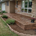 stamped concrete patio