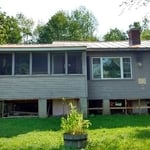 Before siding, windows, and lattice installation