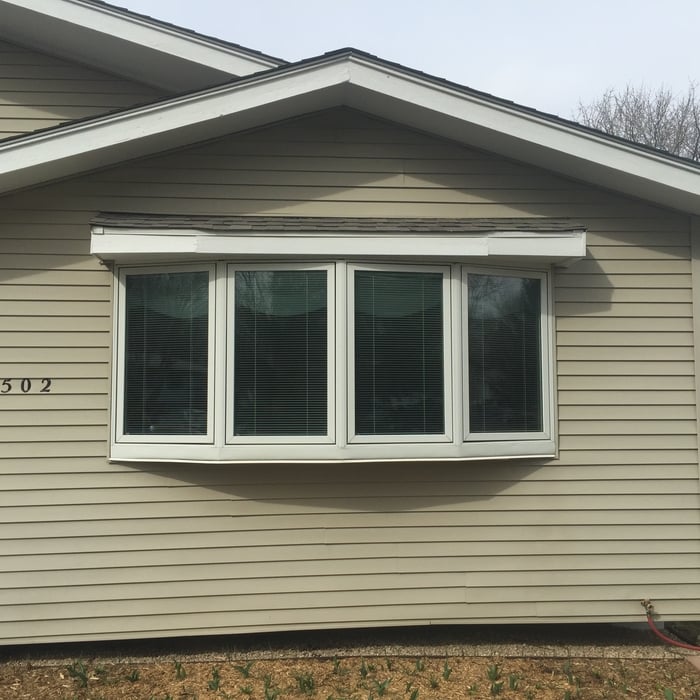 Cindy's Before Pic/ New Bay Window Roof Design