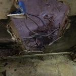 Mold destroyed wall overtime