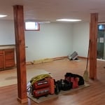 Hardwood floor installed