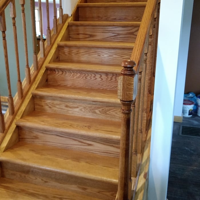 Oak staircase