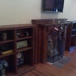 Custom cabinets and mantle