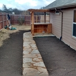 flagstone walkway