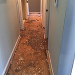 hall after carpet removal