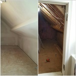 attic in closet room