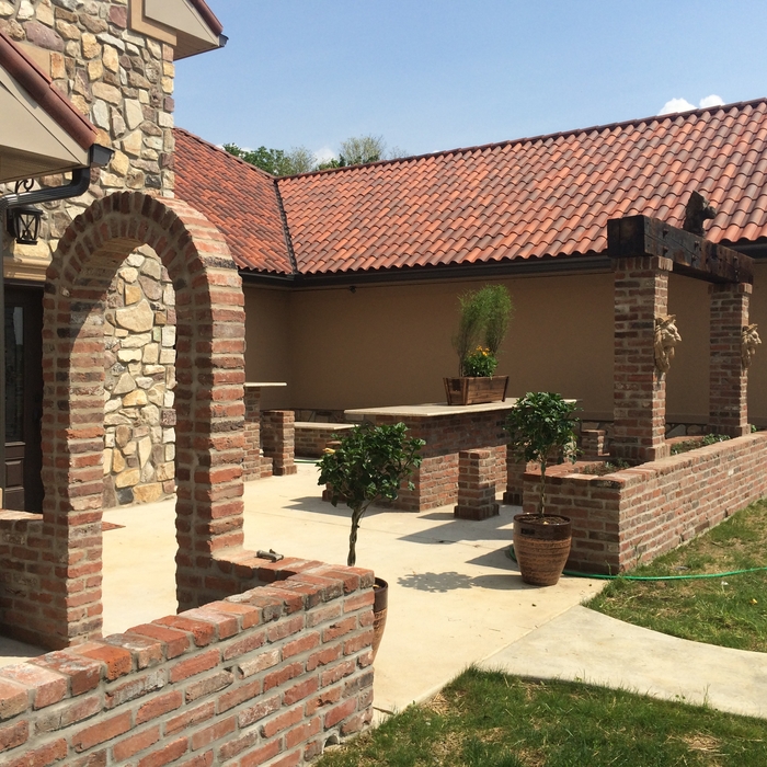 Brick archway
