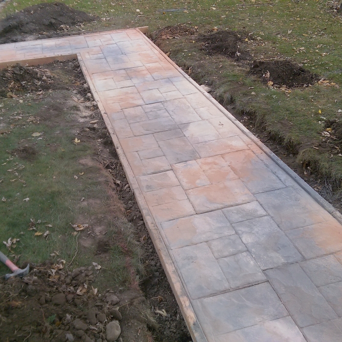 sidewalk before sealer
