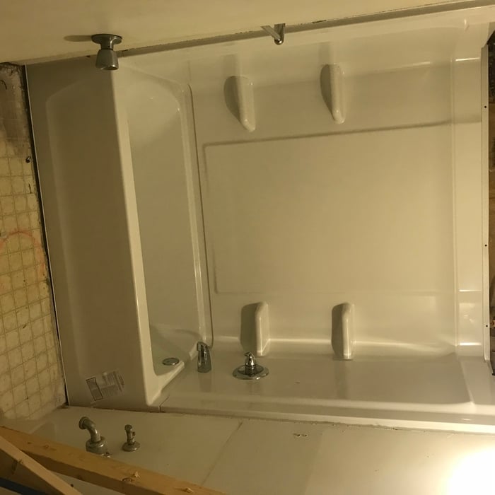 finished tub only