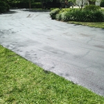 Beautiful repaired driveway