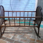 Restored antique crib