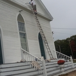 Front of church