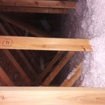 Newer attic insulation topped off to R-49