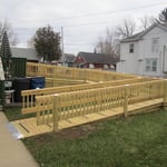 Long wooden ramp- Side View