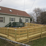 Very long wooden ramp