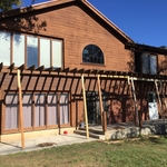 Isenhower porch and stain