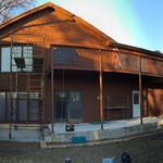 Isenhower porch and stain
