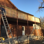 Isenhower porch and stain