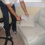 Upholstery cleaning process