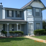 Completed exterior paint job