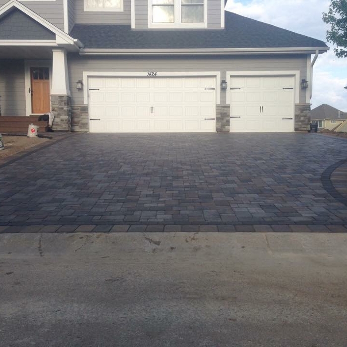 Stained driveway