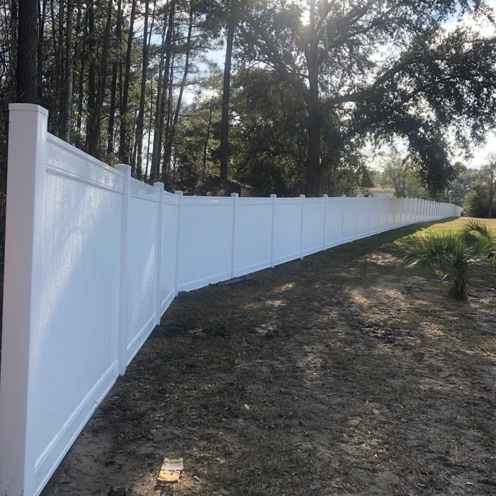 Vinyl fencing