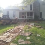 flagstone walkway "natural look"