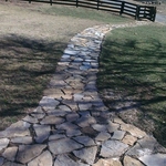 natural look stone walkway