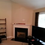 Tv fireplace job