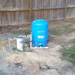 Pump and tank set up