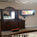 Full Motion with mountable shelf