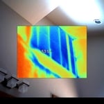 Infrared Camera View of Wall