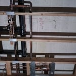 Plumbing prepared for restrooms