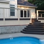 Cascading stairs & deck