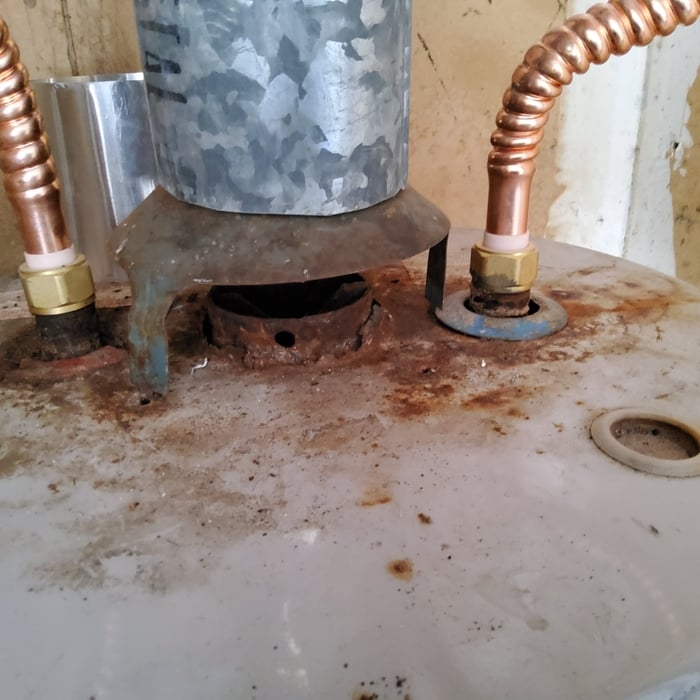Rust from the vent