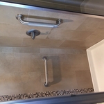 Grab bars in the shower