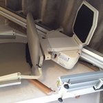 Stairlift with Folding rail