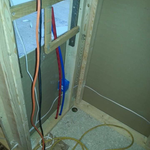 Replaced water lines in plumbing job